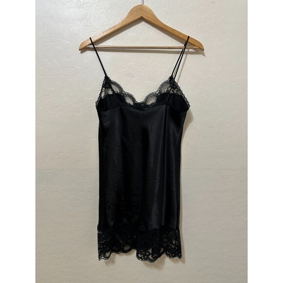 Vintage Body Chic Womans Y2K Lace Tank Top Size S/M Whimsigoth Witchy Emo 90s - Picture 2 of 14